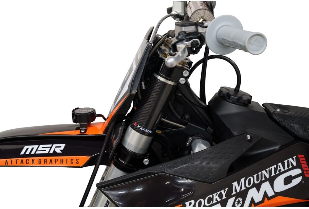 Tusk Carbon Fiber Registration Fork Wrap for Motorcycles with Inverted Style Forks Compatible with KTM HONDA YAMAHA KAWASAKI HUSQVARNA BETA GASGAS SHERCO SUZUKI