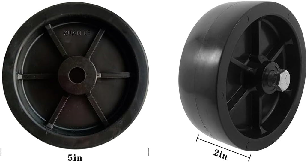 Trailer Jack Caster Wheel, 6 Inch Trailer Tongue Jack Wheel with 1200LB Load Capacity, Utility Replacement Parts Accessories, Suitable for Hitch Camper RV