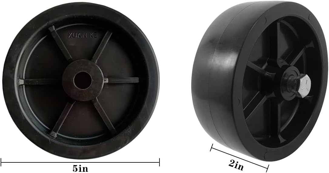 Trailer Jack Caster Wheel, 6 Inch Trailer Tongue Jack Wheel with 1200LB Load Capacity, Utility Replacement Parts Accessories, Suitable for Hitch Camper RV