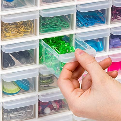 iris usa 44-drawer small parts storage cabinet, crafts on a desk or shelf