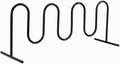 Global Industrial 94" L Wave Bike Rack, Free Standing, 9-Bike Capacity by GlobalIndustrial
