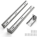 22 inch soft close drawer slides, side mount, main product view