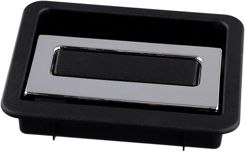 Riloer Trunk Floor Handle, Replaces 58470-78020-C0, 58470-78020, Compatible with Lexus NX 2014-2020, Compatible with Lexus RX 2016-2020, Black and Silver Plastic, 1 pc (Rear)