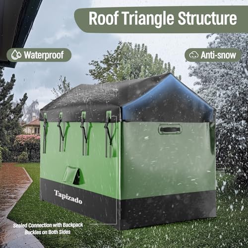 310 gallon extra large deck boxes, waterproof outdoor, side view