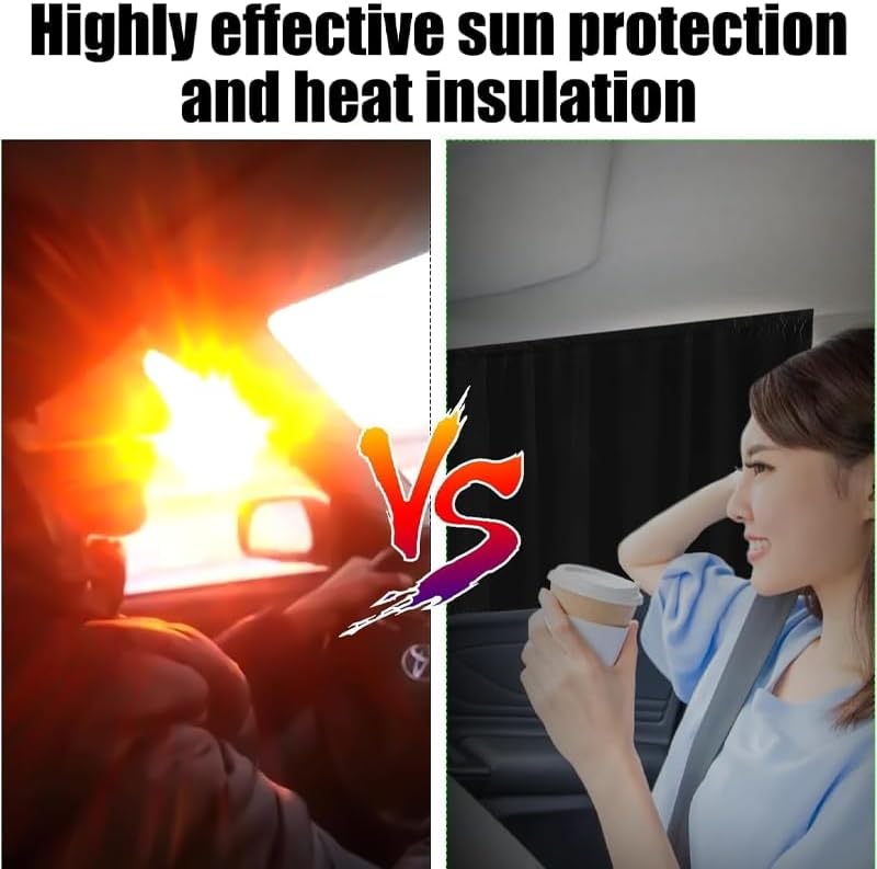 2 Packs Car Window Curtains for Ford Ecosport 2018-2022 2023, Automotive Side Window Sun Shades Privacy Blackout Protection Camping