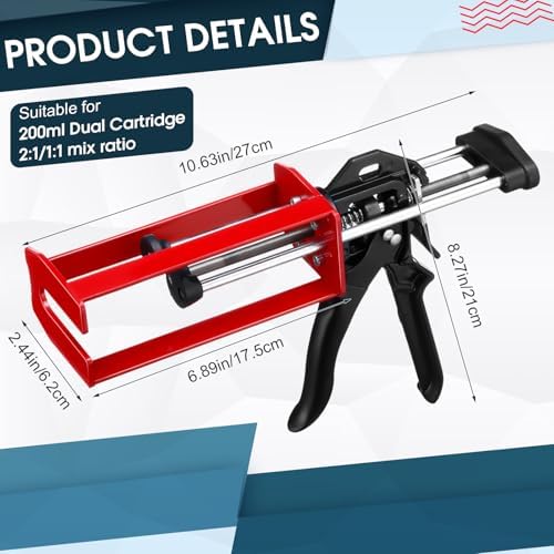 relaxweex 1 pcs epoxy gun dual component caulking shown in use