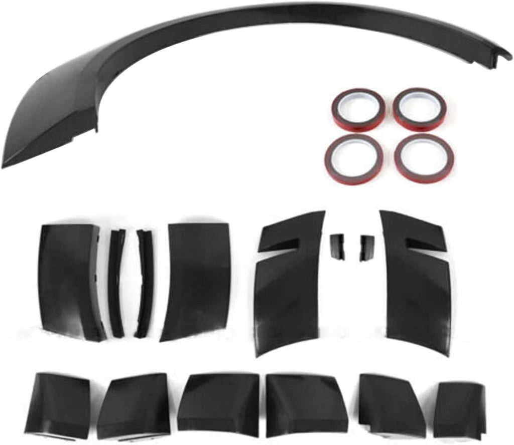 Demon Style Widebody Fender Flares Kit Compatible with 2015-2023 Dodge Challenger SXT/SRT –4pcs Wheel Arch Covers with Side Marker Cutouts (No Bulbs)