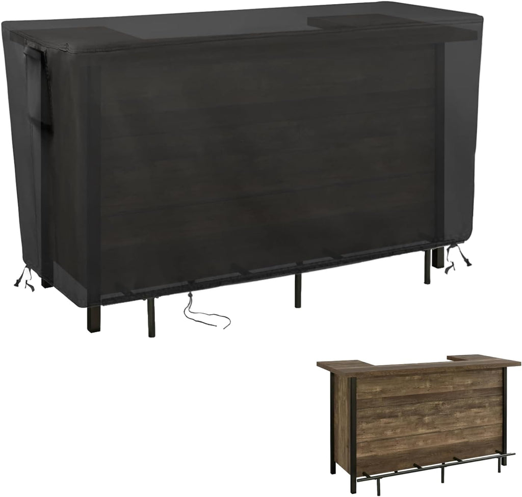Kingling Outdoor Table Cover for Bar Table, 72 Inch Waterproof Patio Bar Cover