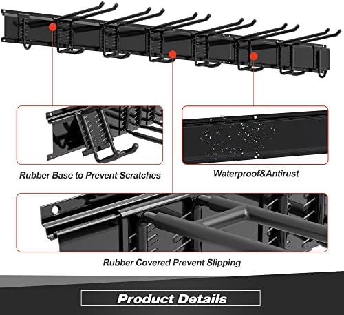 sttoraboks garage wall organizer, heavy duty tool hangers, side view