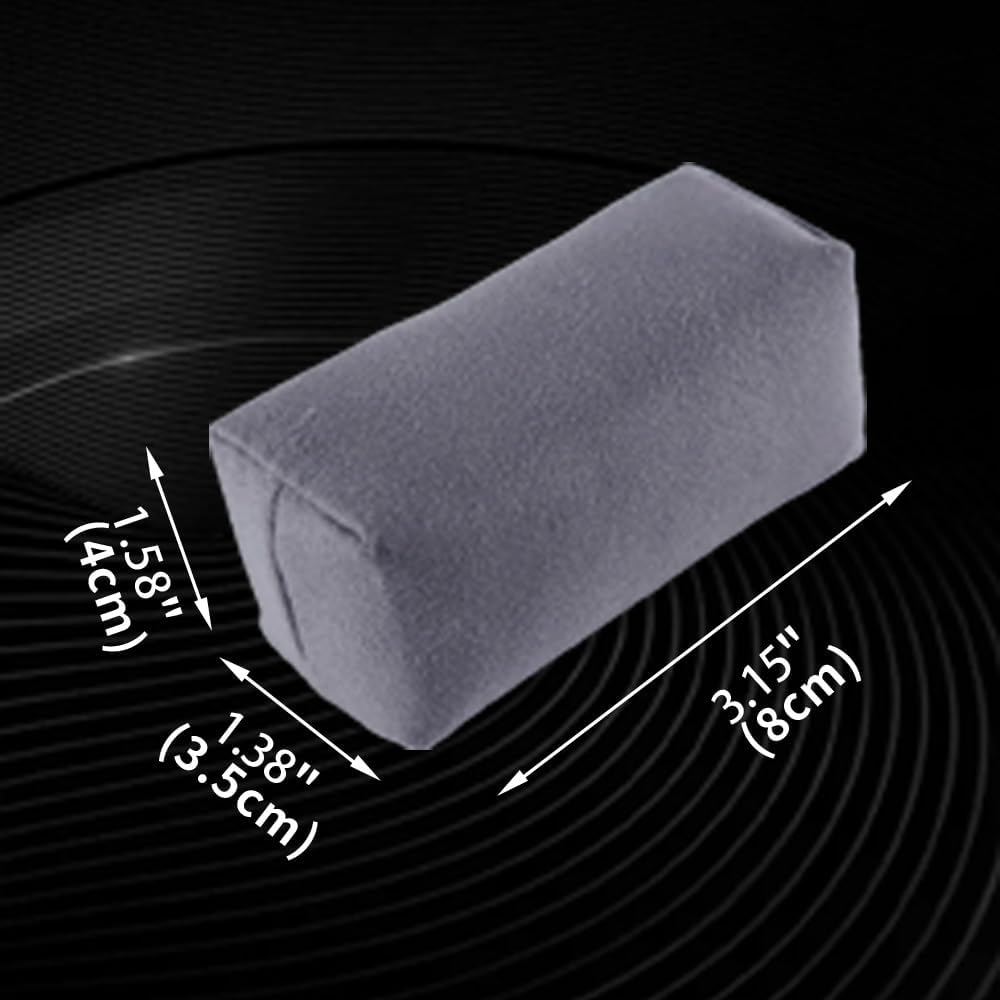 Microfiber Applicator Pad, Car Detailing Suede Sponge Applicator, 6Pcs Coating Sponge Pads for Cars, Ceramic Spray Coating, Applying Wax, Sealants & Other Conditioners-（6pcs）