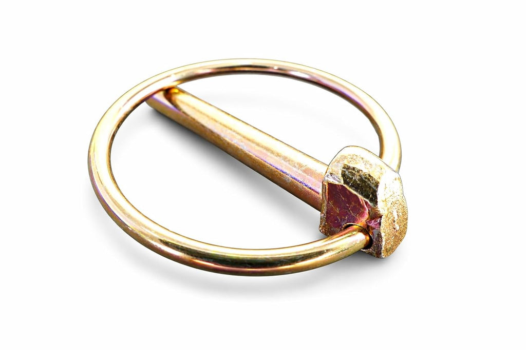 Tech Team #00852 Hitch Pin with Chain and Linchpin, 5/8” Dia x 6” Long, for Secure Mounting of Hitches and Axles, Heavy Duty Steel, Includes Hitch Pin, Chain, and Linchpin