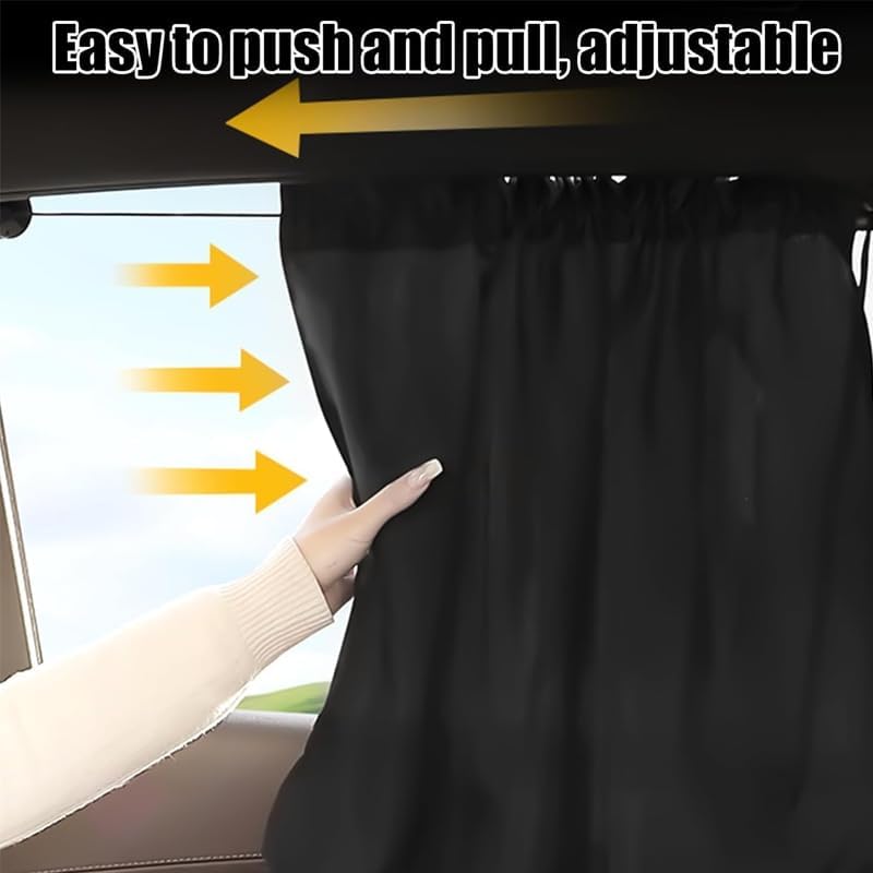 2 Packs Car Window Curtains for Ford Ecosport 2018-2022 2023, Automotive Side Window Sun Shades Privacy Blackout Protection Camping