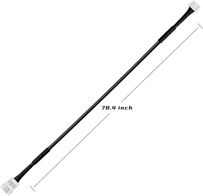 Acrylic Interior Car LED Strip Light Extension Wire 78.7inch, which fit - Image 2
