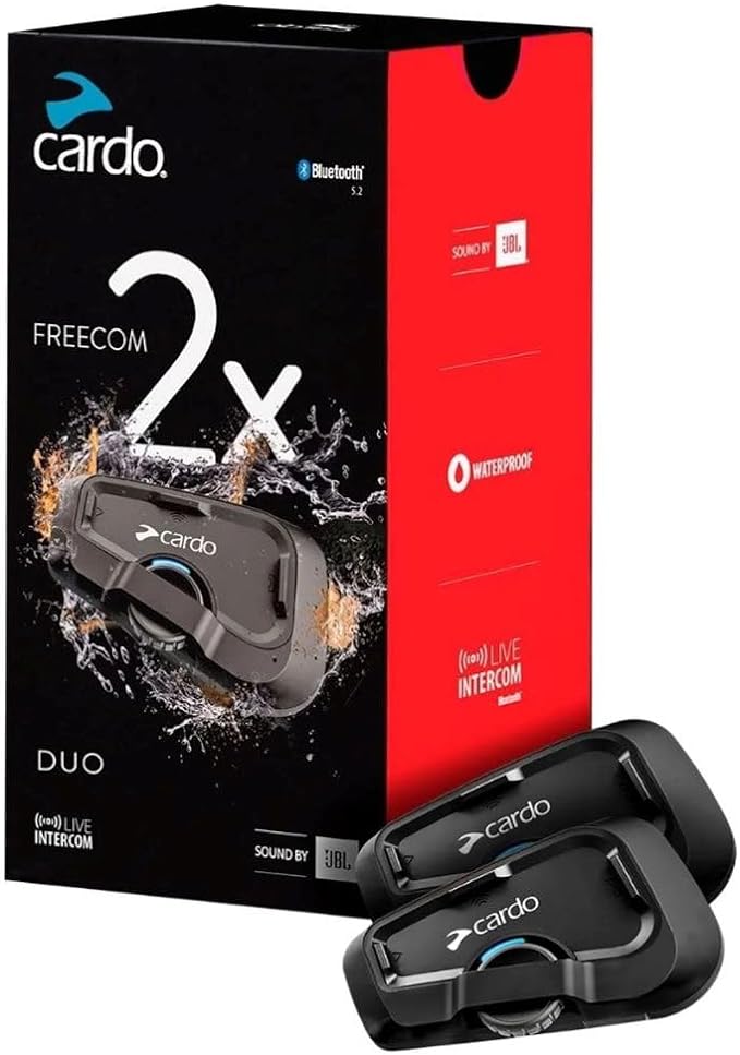 Cardo Systems FREECOM 2X Motorcycle 2-Way Helmet Bluetooth Communication System by CardoSystems