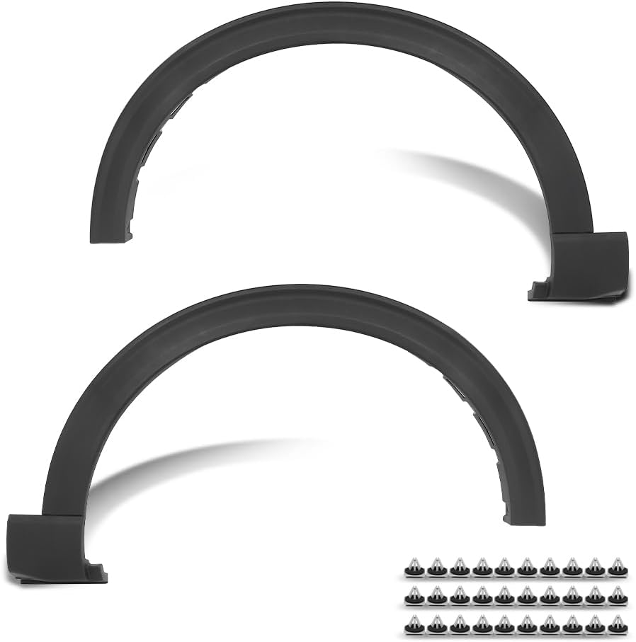 ANDPLAY Front Left & Right Fender Flares Compatible with Ford Explorer/Police Interceptor Utility Base 2020-2024 LB5Z16038AC, LB5Z16038AA, FO1291139, LB5Z16039AC, LB5Z16039AA, FO1290139 Black