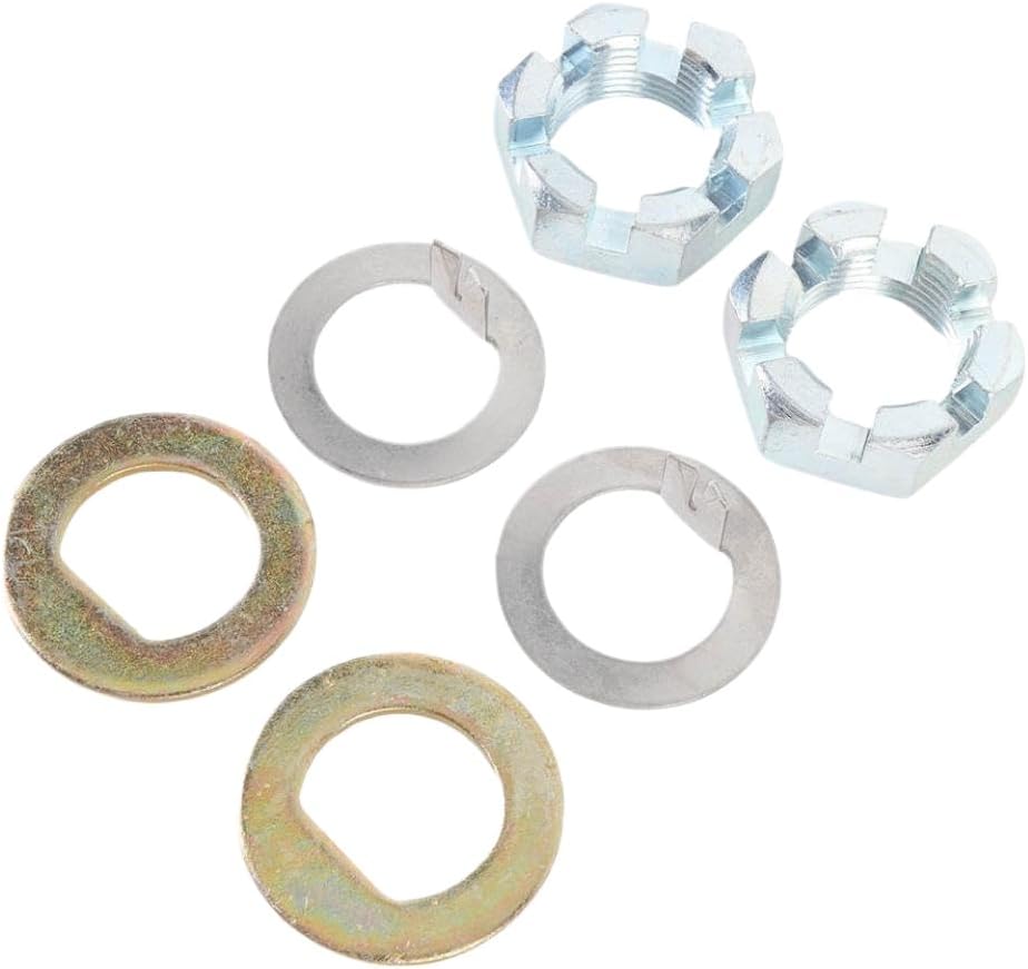 6 Pcs Trailer Axle Hub Nut and Washer Kit K7133500 Compatible with EZ Lube Axles Produced Before June 2002