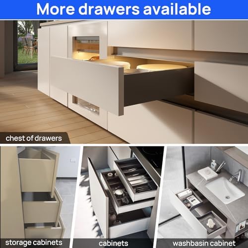 14 inch soft close undermount drawer slides for on a desk or shelf