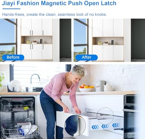 jiayi cabinet latch magnetic push catch 20 pack, side view