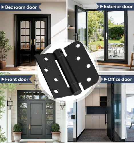 4 inch self closing door hinges,square & 5/8" on a desk or shelf