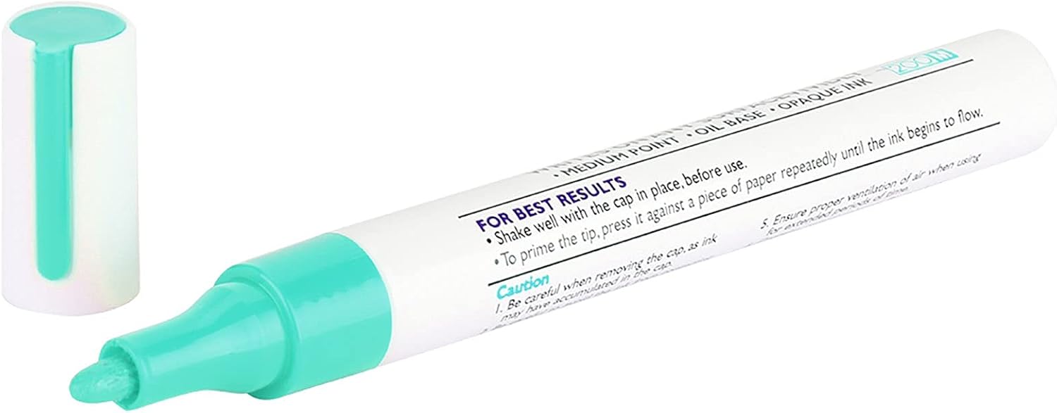 White tire Paint Marker, Tire Paint Pen for Car Tire Letters Wide Tip Paint Pens Non Fading Tire Pen Water Proof Tire Paint Pen Tire Marker White Paint Pens for Car Tire Lettering (Green)