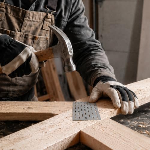 truss plates 2x4 inch, pronged galvanized steel mending, main product view