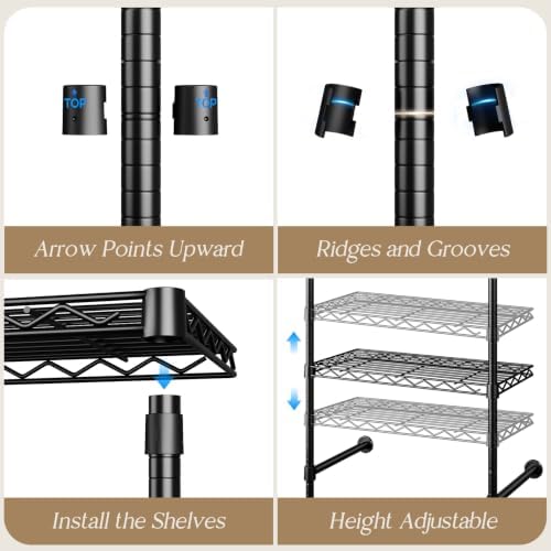 wall mounted closet system, heavy duty 4-row clothes, front angle view