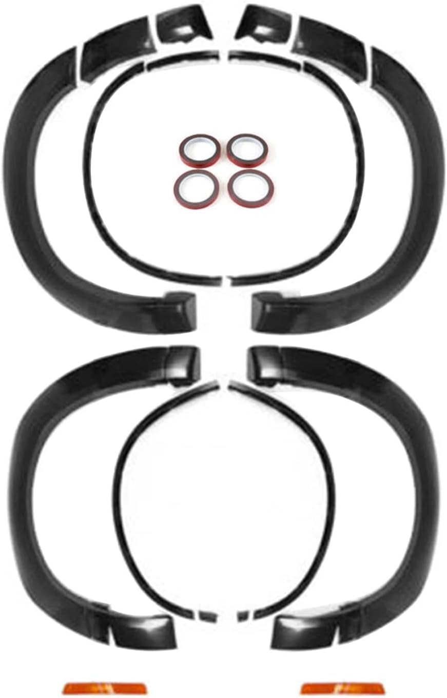 Demon Style Widebody Fender Flares Kit Compatible with 2015-2023 Dodge Challenger SXT/SRT –4pcs Wheel Arch Covers with Side Marker Cutouts (No Bulbs)