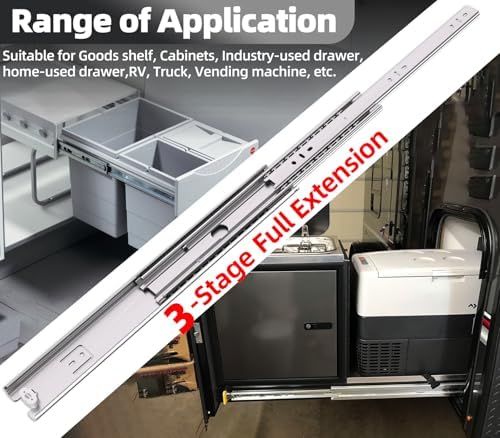 1 pair 200 lbs heavy duty drawer slides,8 on a desk or shelf