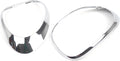 Tail Light Cover Trim Ring Silver Fit for fiat 500L 2014 2015 2016 2017 2018 2019 2020 Rear Lamp Shade Brake Indicator Protection