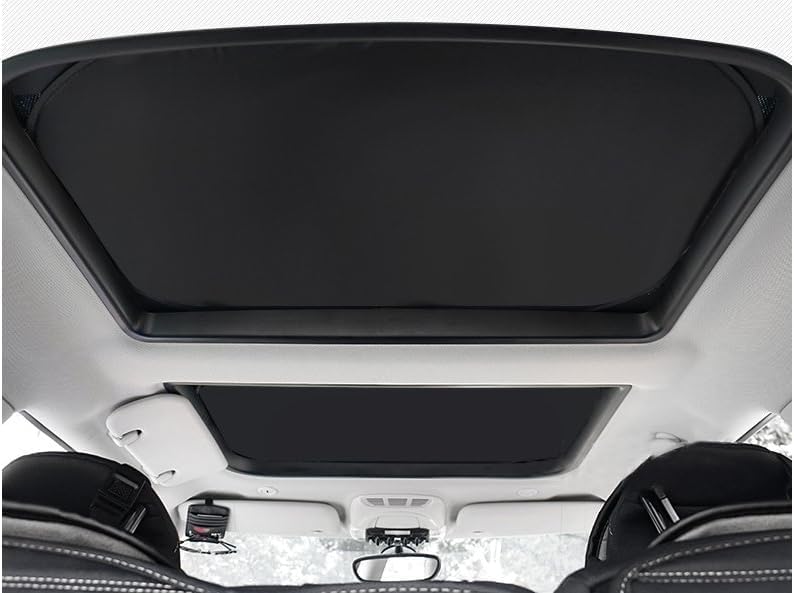 2pcs Foldable Sunroof Shade Sunshade Heat Isolate fit for Mini Cooper, Clubman & Countryman R56 All Years Black