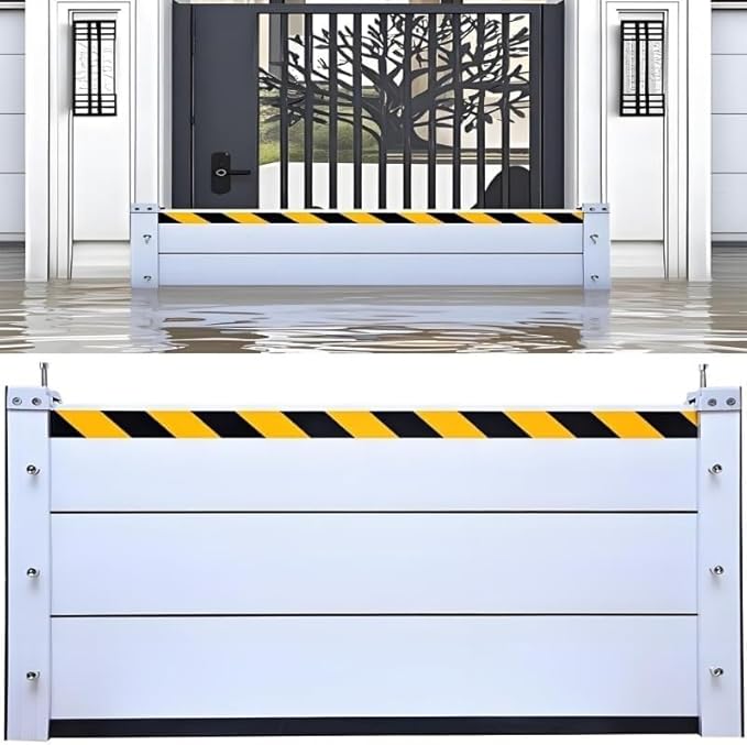 Flood Barriers for Home Exterior, Aluminum Alloy Outdoor Garage Doors Water by Unknown