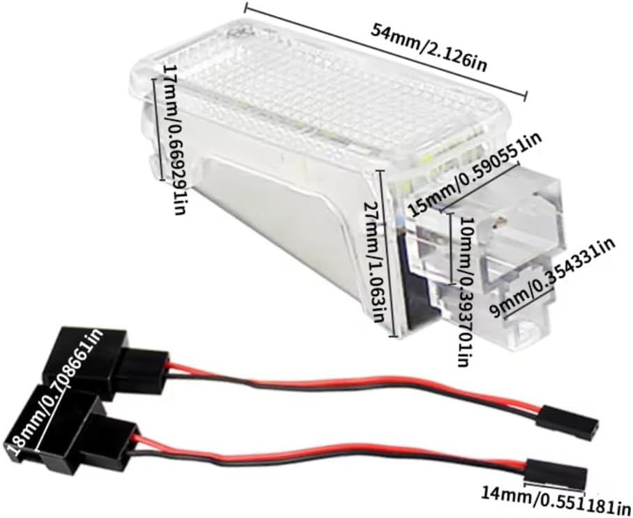 Car Trunk Light for Audi Q5 8R 2009-2012 TT 8N/8J Coupe/Roadster 2000-2012, 1pc/2pcs Luggage Trunk Lights Luggage Compartment Lamp