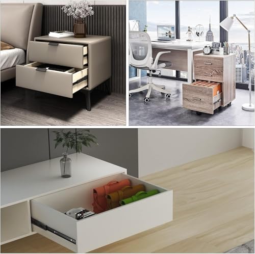 18 inch drawer slides 4 pairs (8pcs) full on a desk or shelf
