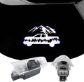2 PCS LED Car Door Logo Lights Compatible for Tacoma 2025-Present Courtesy Projector Laser Welcome Light Puddle Lamp Car Accessories (Mountains, for Tacoma 2025-Present)