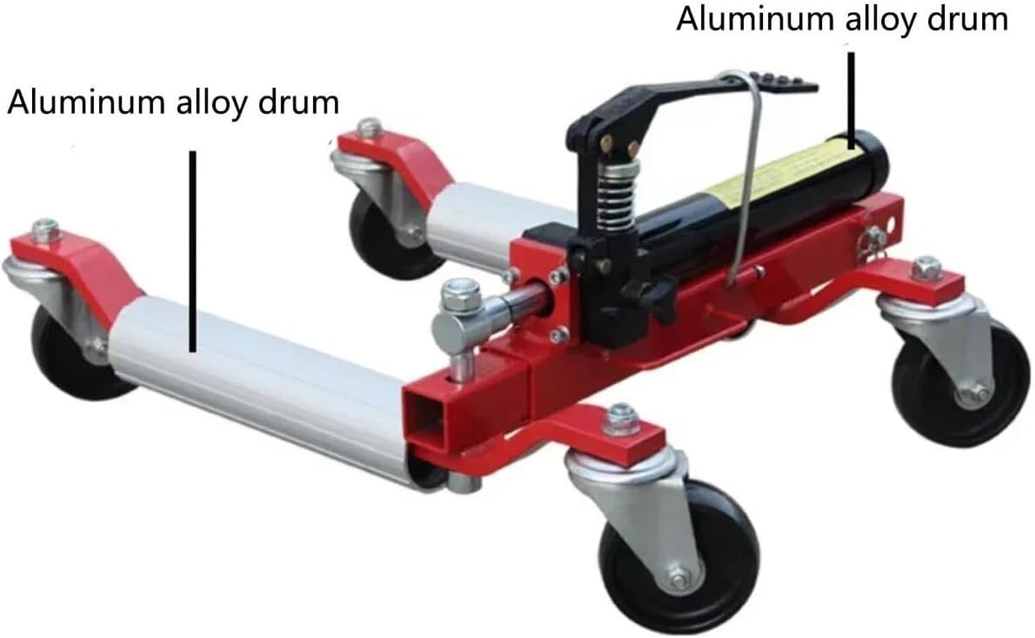 Car Moving Dolly Tow 12" go Jacks Aluminum Mover Roller | Black 4pcs