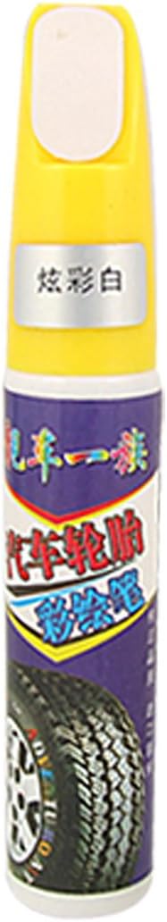 Ruilogod Plastic White Car Vehicle Tyre Tire Paint Marker