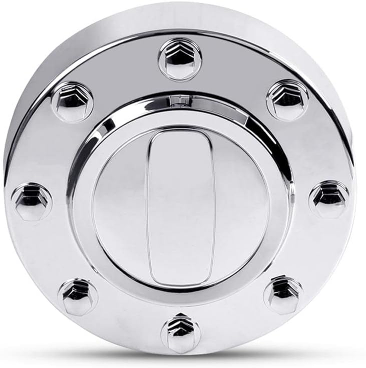 ALLGOOD Front Alloy Wheel Center Caps, Fit Dodge Ram 3500 2011-2016 1-TON Dually, Front Chrome Hub Caps, 1PCS