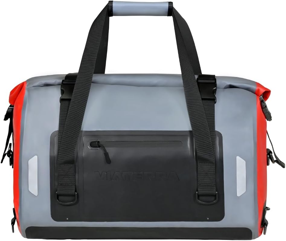 ViaTerra DryBag 55L Motorcycle Tailbag - 100% Waterproof Dry Bag I Universal Luggage & Works on All Motorbikes I No modifications or Saddle Stay/Rack Needed I Suitable as Travel Accessories