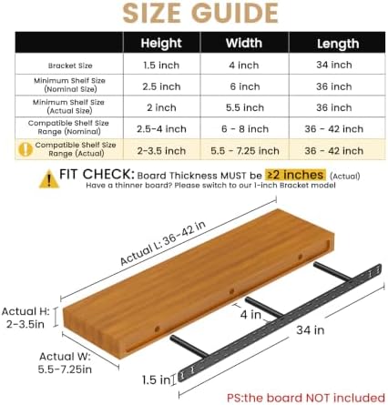 floating shelf hardware heavy duty hidden shelf brackets shown in use