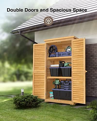 bealife 63.2" outdoor storage cabinet with double doors, package contents