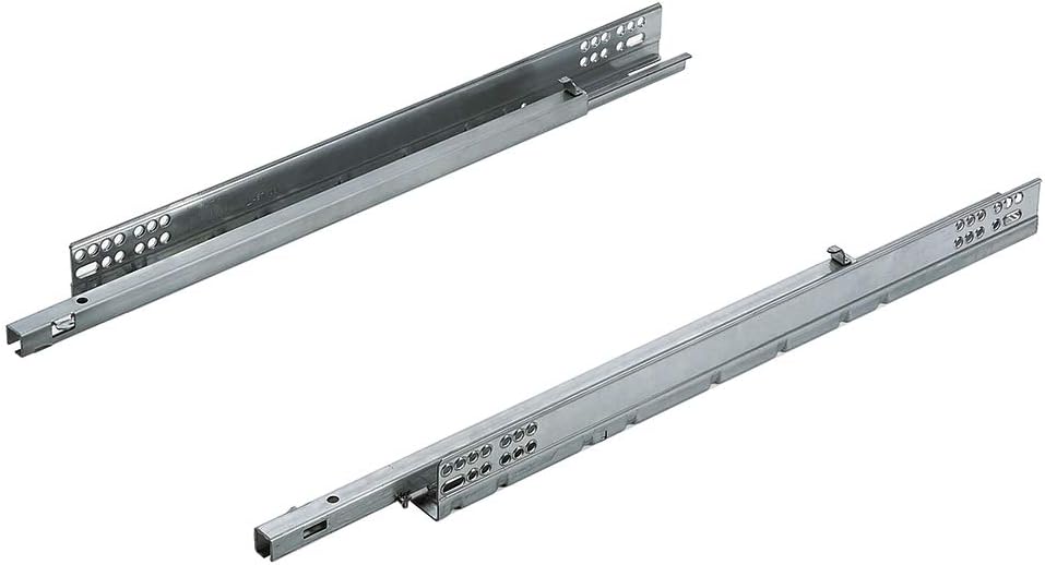 salice futura 21 inch soft-closing undermount slide set, main product view