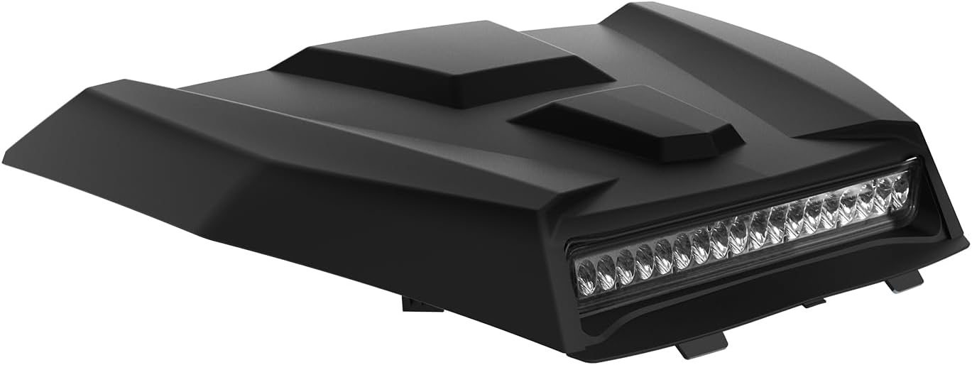 Hood Scoop with Light for Polaris General 1000/XP 1000 2016-2020, Hood Scoop with LED Auxiliary Light Kit for Polaris General 1000/4 1000/ XP 1000/ XP 4 1000 2016-2020 Accessories