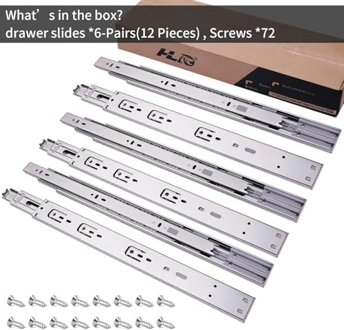 12 inch soft self close drawer slides 6 shown in use