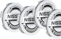 4PCS Wheel Center Caps for Nissan Replacement Accessories, ABS Wheel Rim Hubcaps Hub Cover, 54mm/2.13 Inch (Silver)