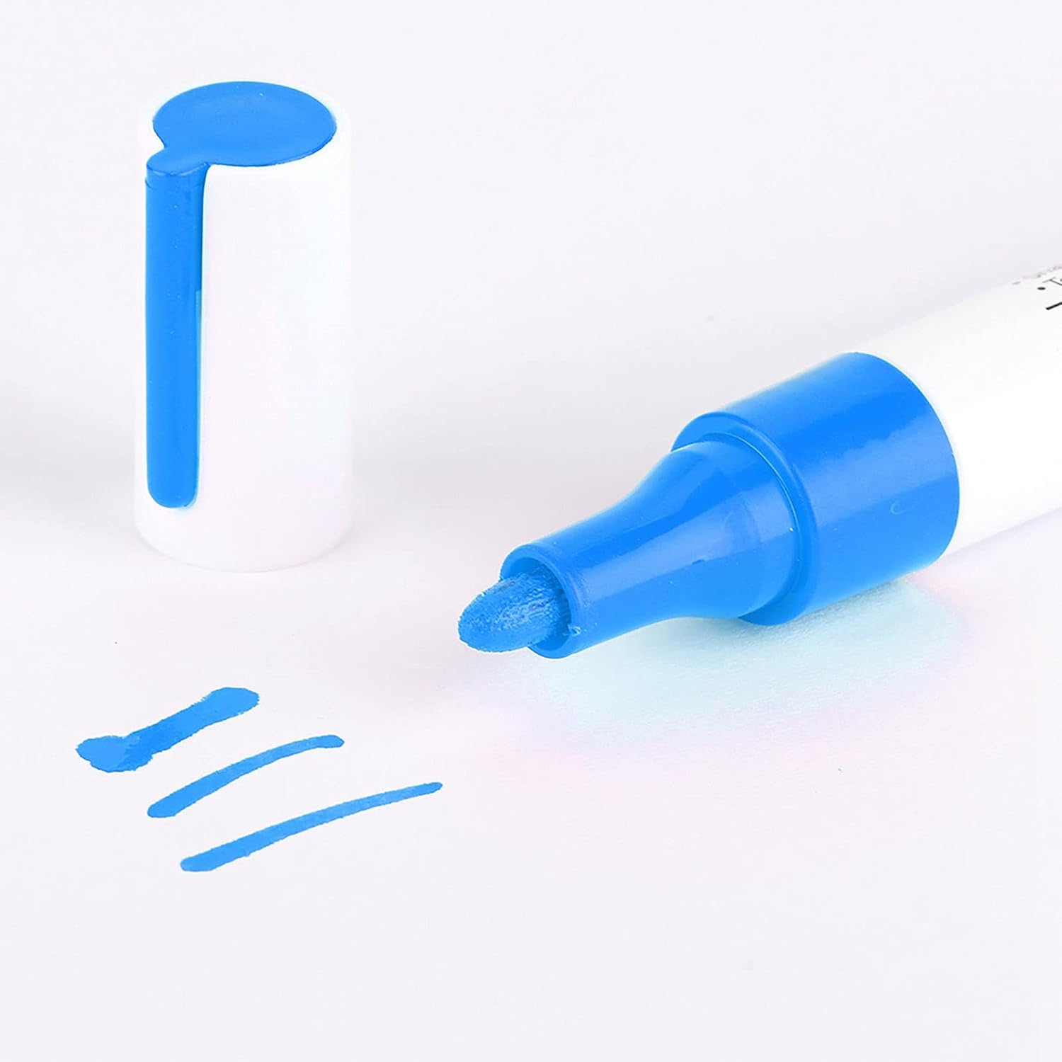 Qqmora Car Tire Paint Pen, Marking Pen Car Tire Paint Pen Not Easy to Fade Drying Tire Paint Pen (Blue),car paint supplies