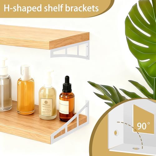 decorative shelf brackets 10 inch heavy duty floating on a desk or shelf
