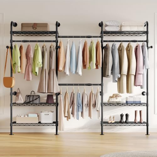 closet organizers and storage, 3-row heavy duty garment, main product view