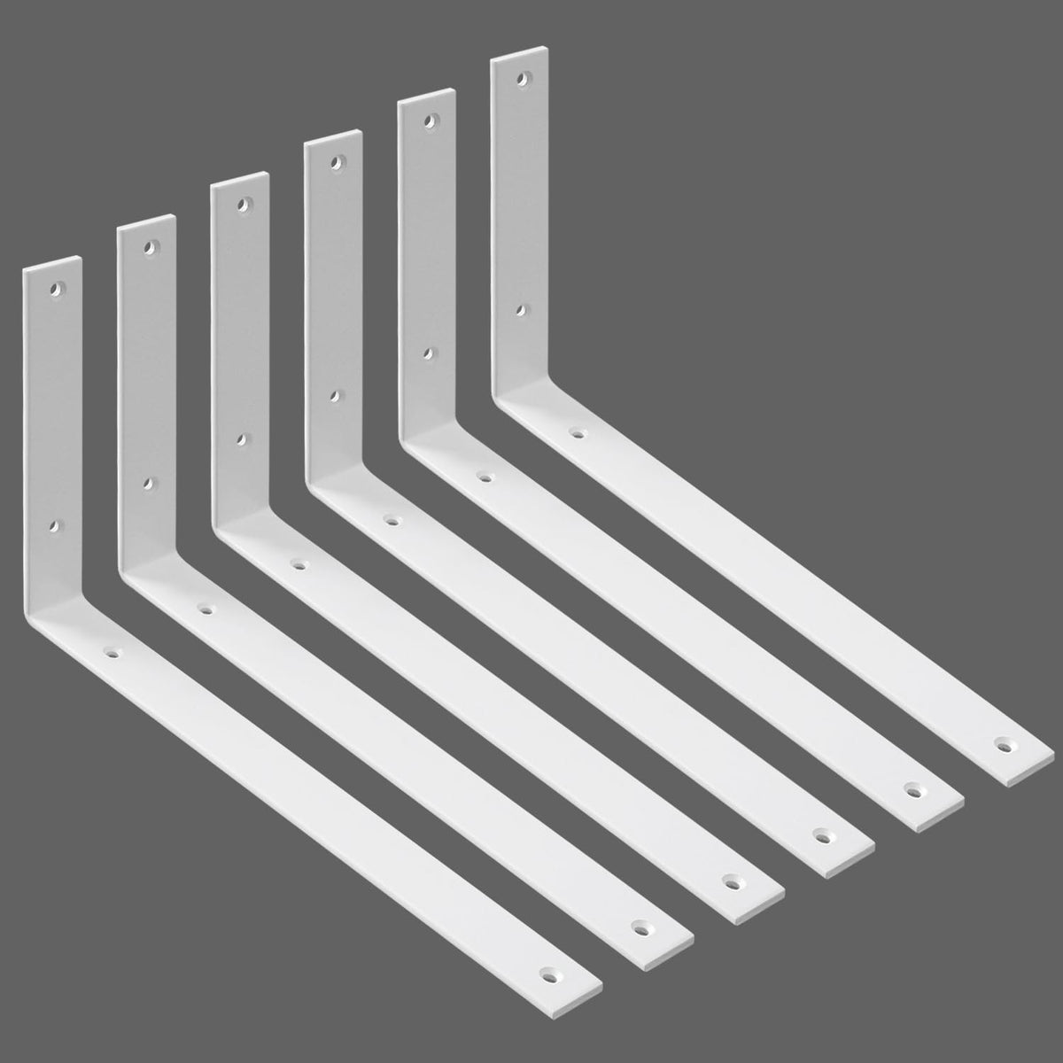 shelf brackets heavy duty 14 inch white l, main product view
