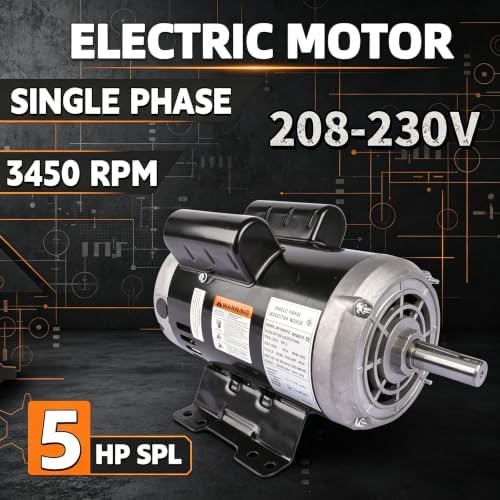 54421193 5hp air compressor motor for ingersoll rand shown in use