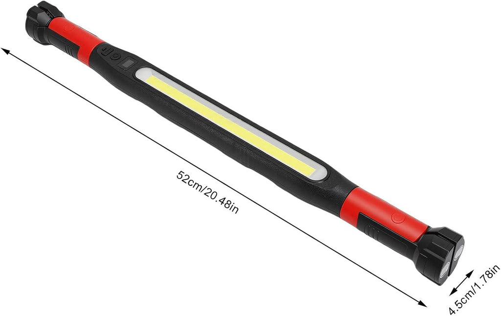 Alomejor Magnetic Under Hood Light, ABS Material, 1200LM Brightness, Flexible Neck, for Mechanics and Automotive Work